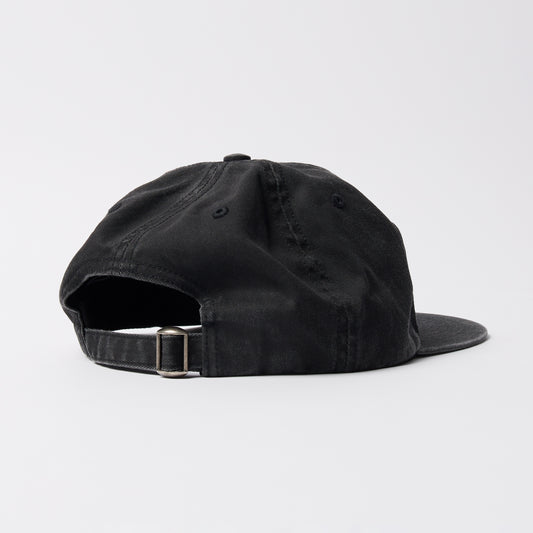 Signature 6 Panel Hat - Black