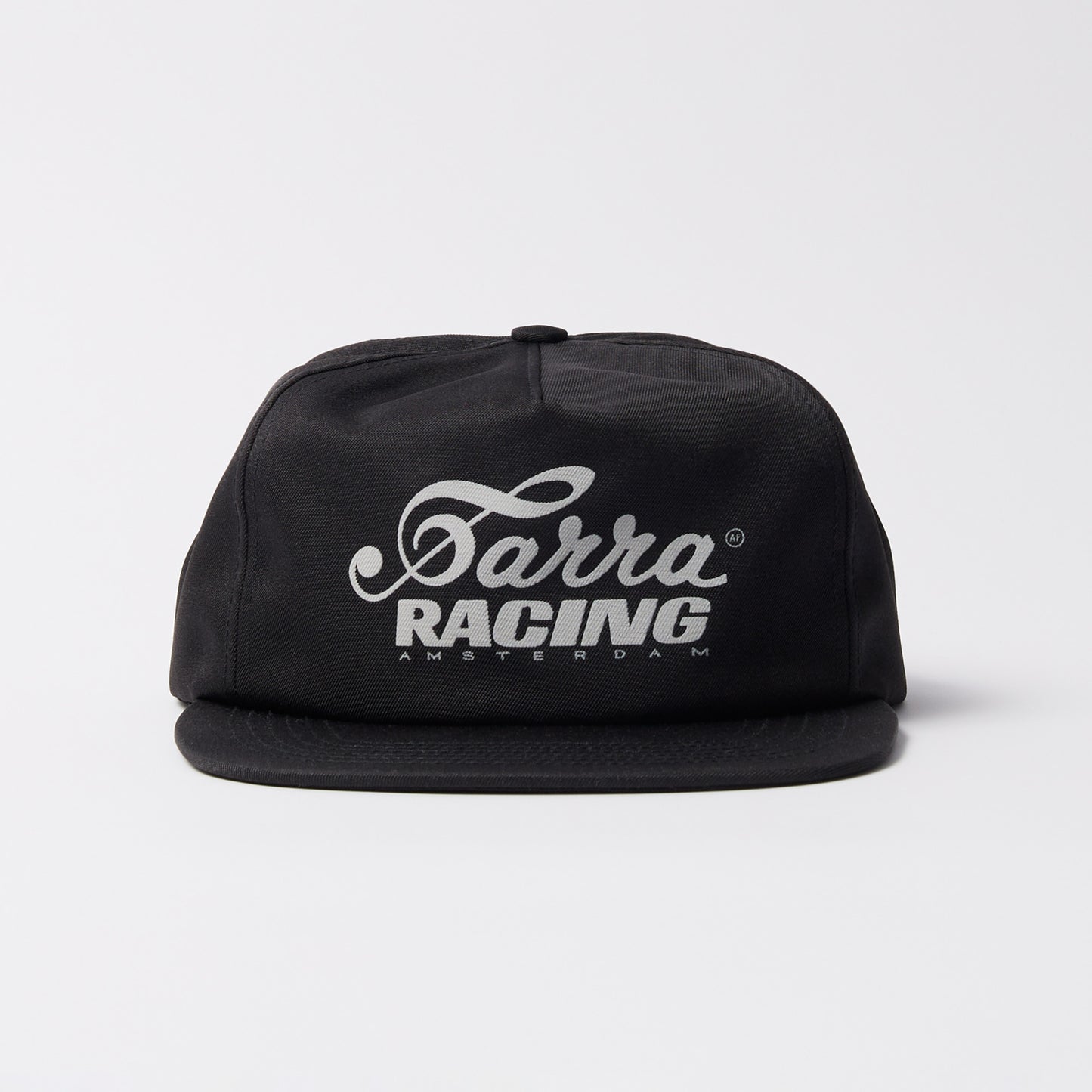 Racing 5 Panel Hat  - Black