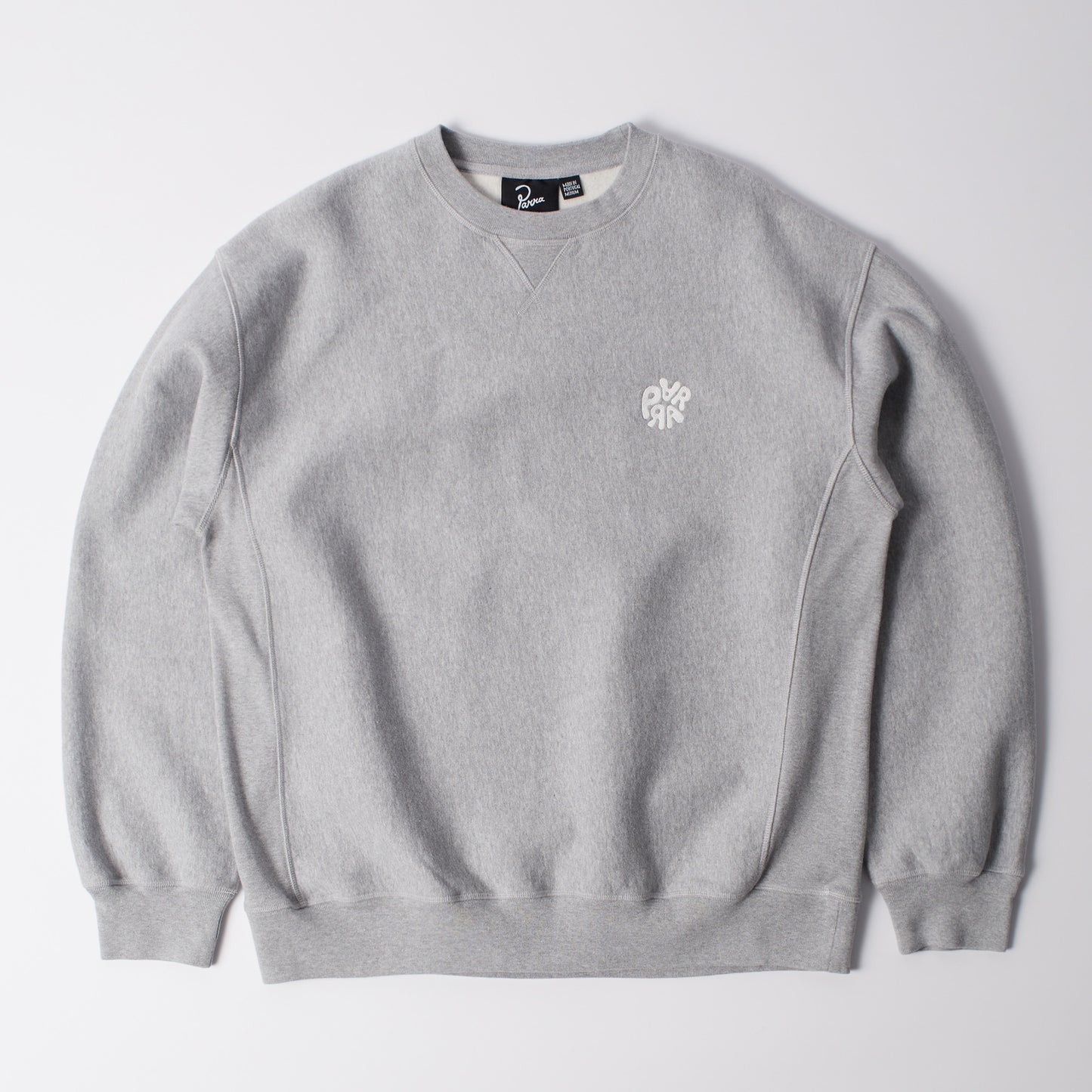 Balloon Logo Cross-Grain Crewneck - Heather Grey