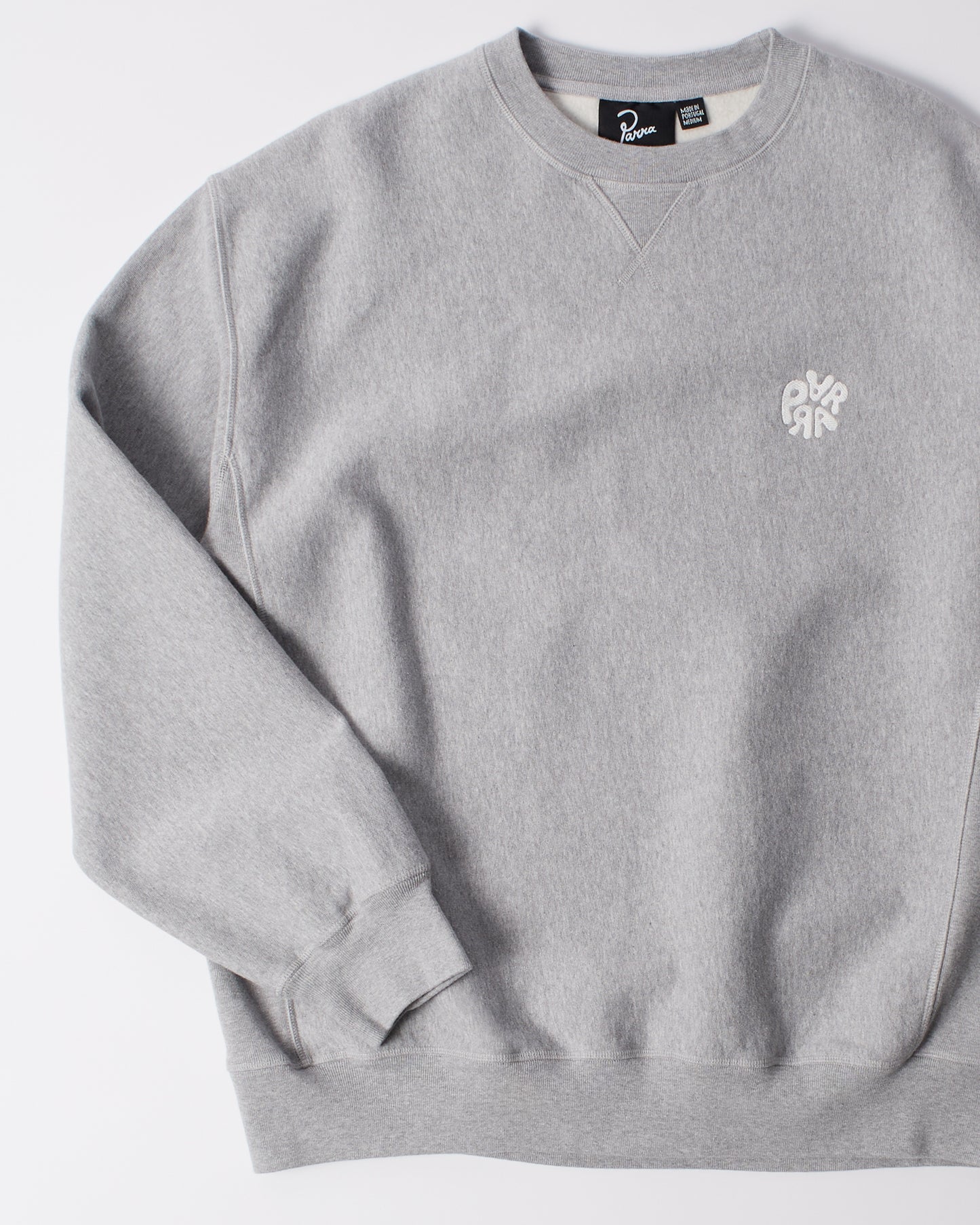 Balloon Logo Cross-Grain Crewneck - Heather Grey