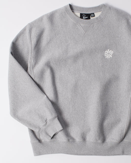 Balloon Logo Cross-Grain Crewneck - Heather Grey