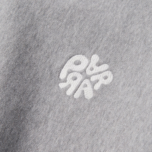 Balloon Logo Cross-Grain Crewneck - Heather Grey