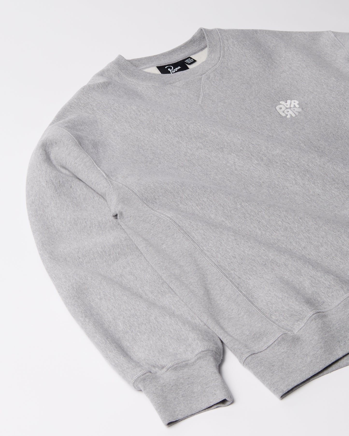 Balloon Logo Cross-Grain Crewneck - Heather Grey