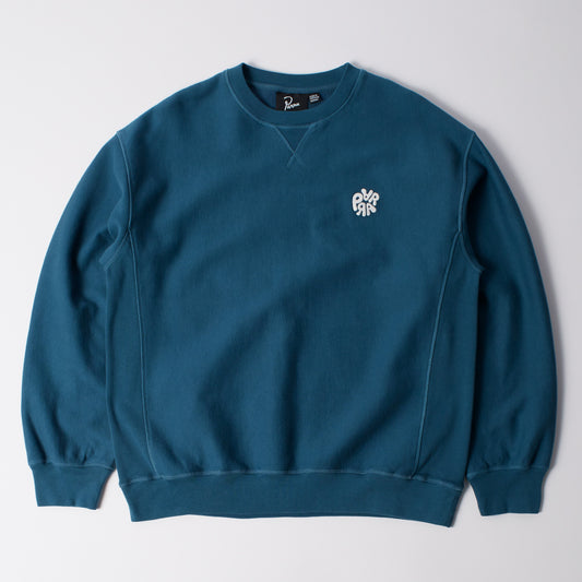 Balloon Logo Cross-Grain Crewneck - Blue