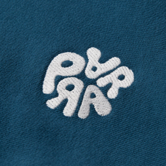 Balloon Logo Cross-Grain Crewneck - Blue