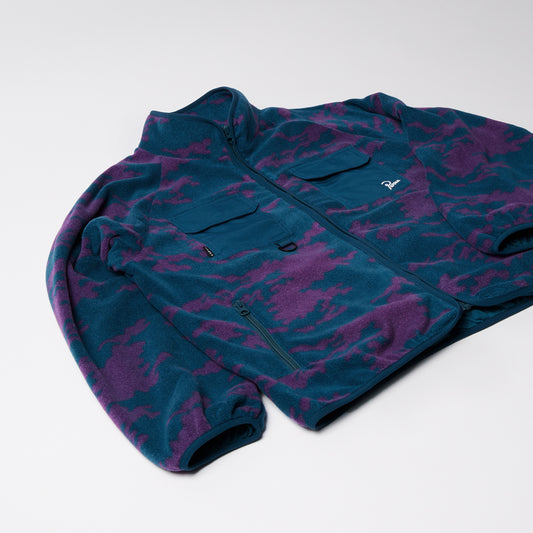Purple Darwin Camo Fleece - Blue