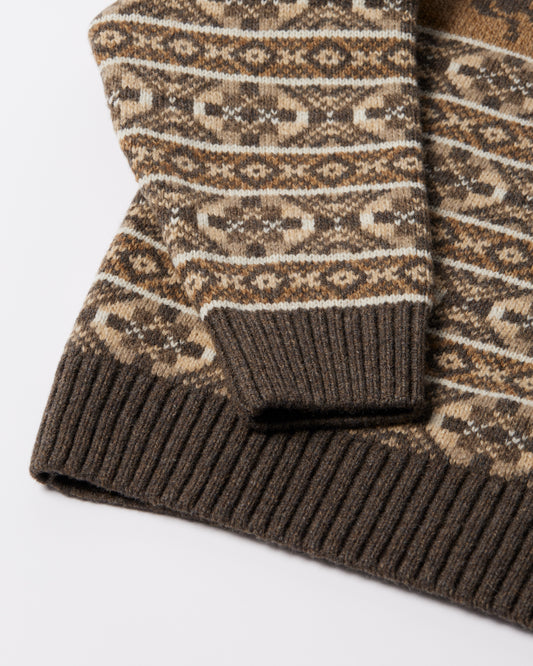 Cactus Bull Knitted Pullover - Brown
