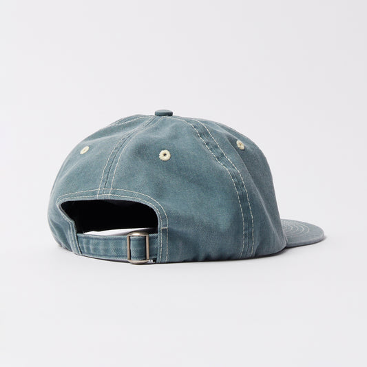 Lowercase Script Logo 6 Panel Hat - Blue