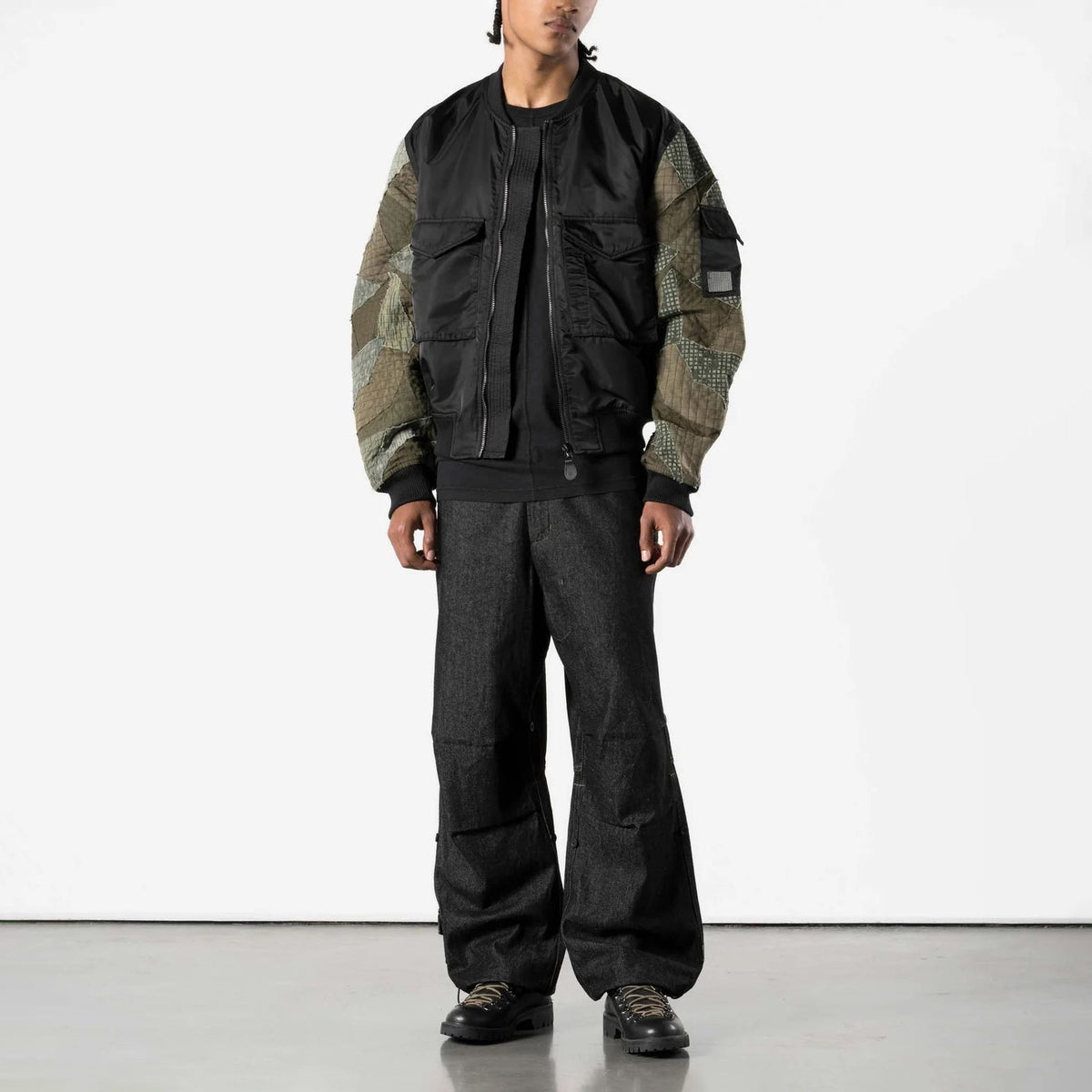 7183 M.A.F MA1 Flight Jacket - Black