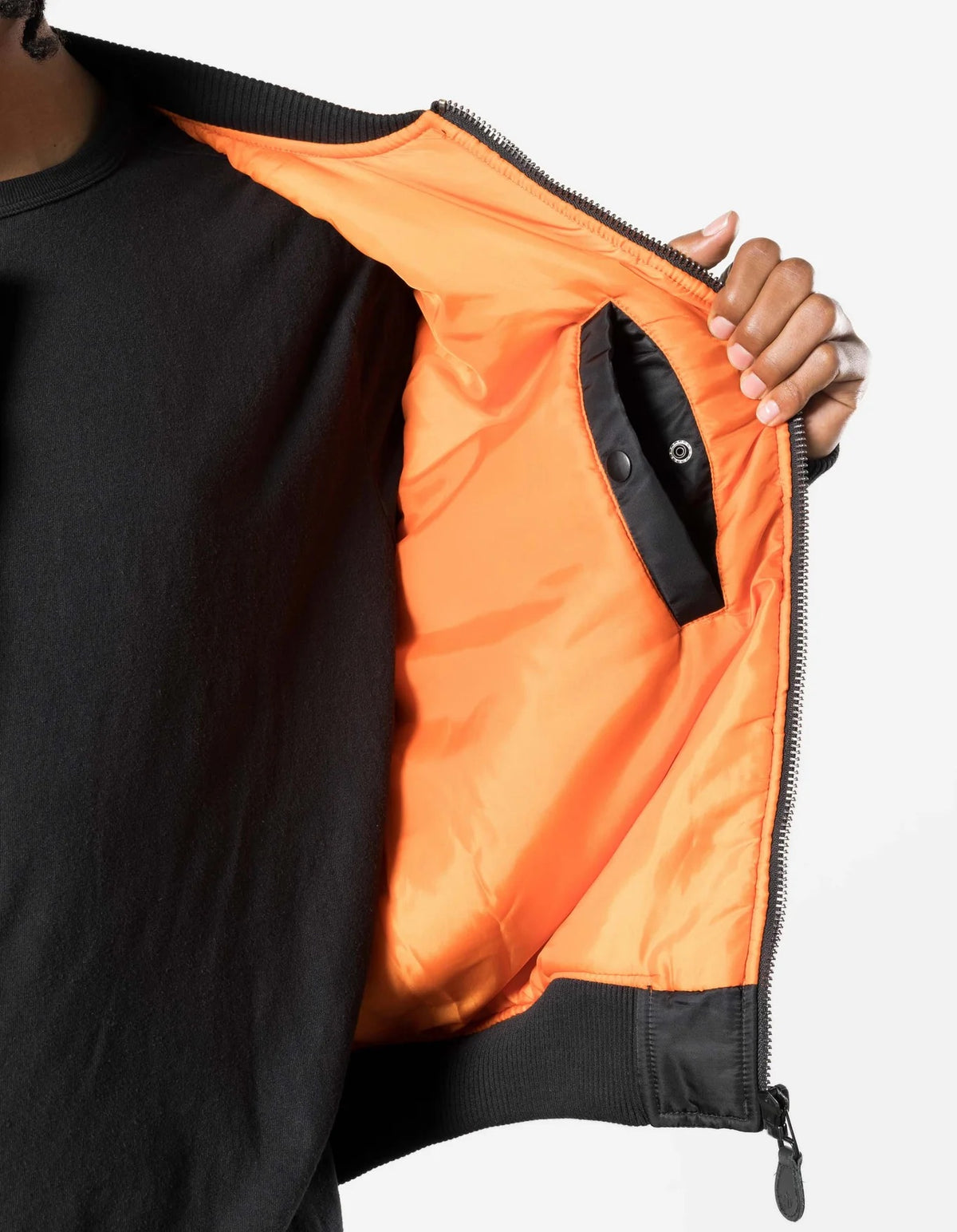 7183 M.A.F MA1 Flight Jacket - Black