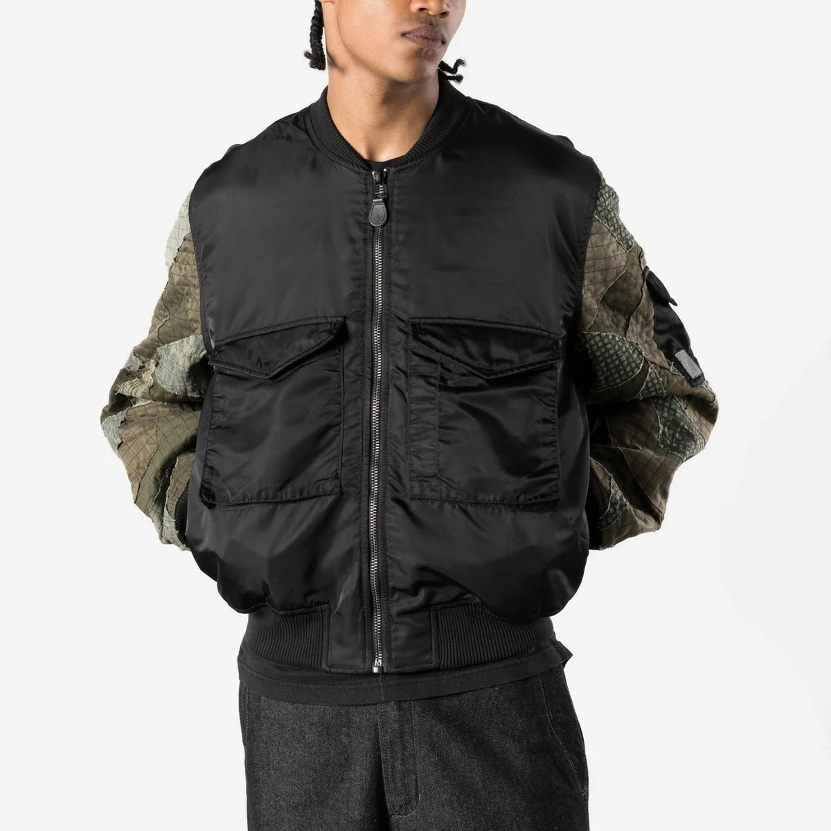 7183 M.A.F MA1 Flight Jacket - Black