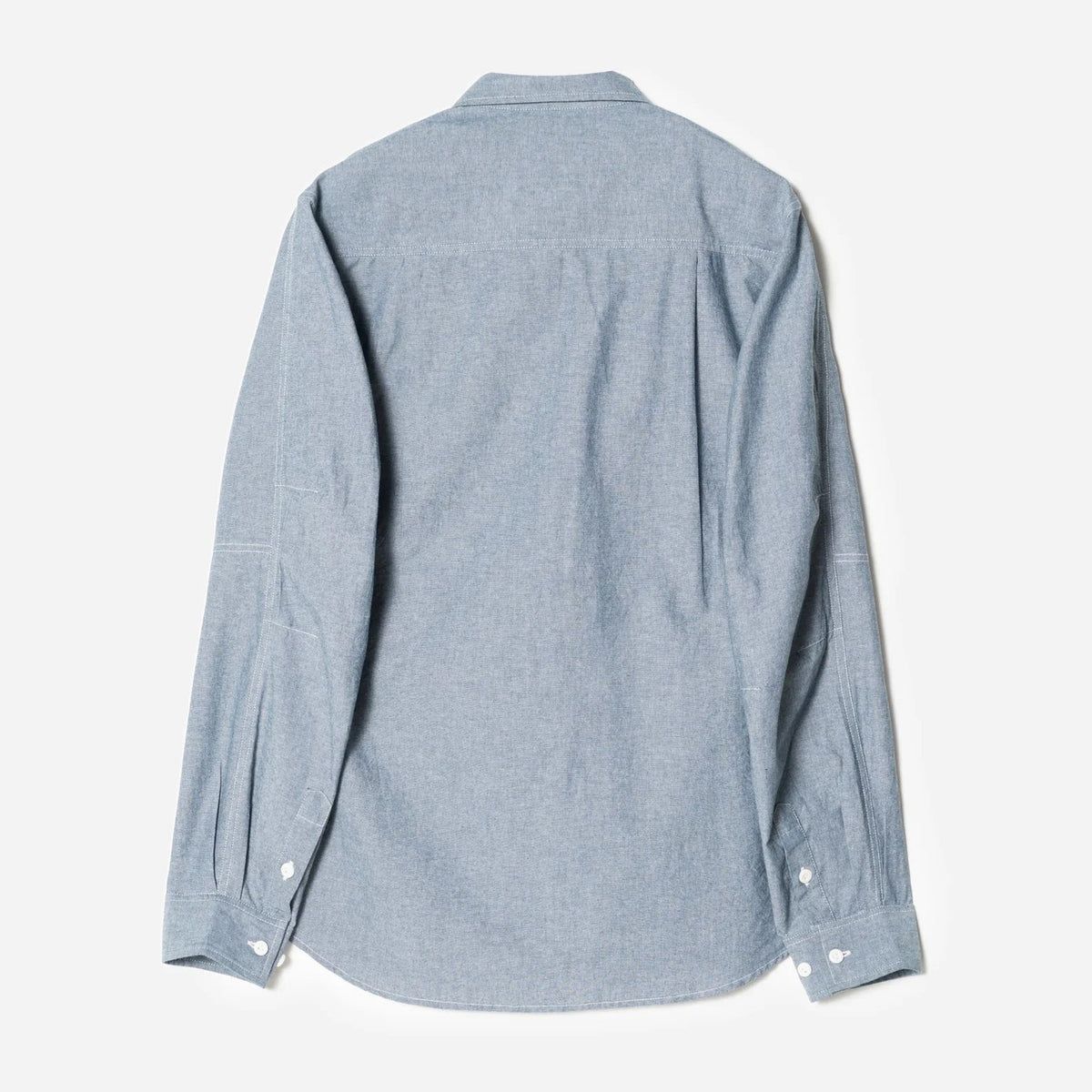 7711 Human Chambray Custom Shirt - Mid Blue
