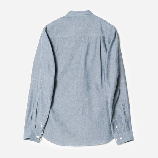 7711 Human Chambray Custom Shirt - Mid Blue