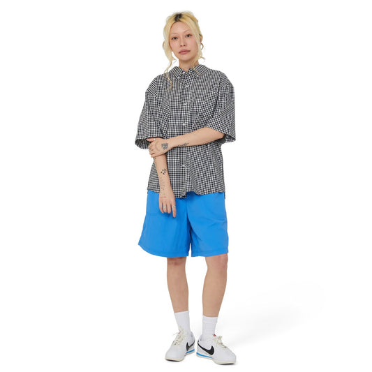 89 Micro Gingham SS Oxford Shirt - Black/White