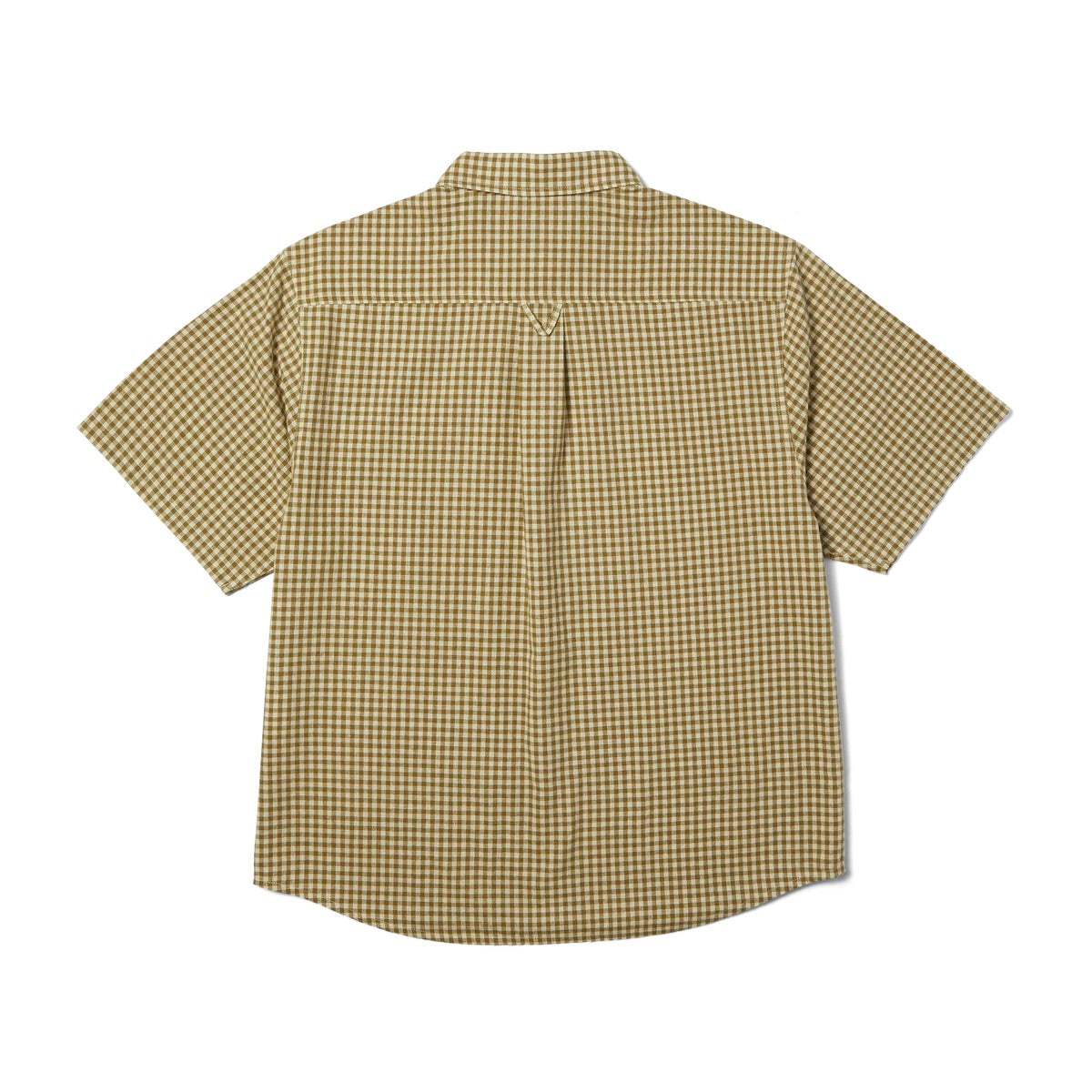 89 Micro Gingham SS Oxford Shirt - Natural