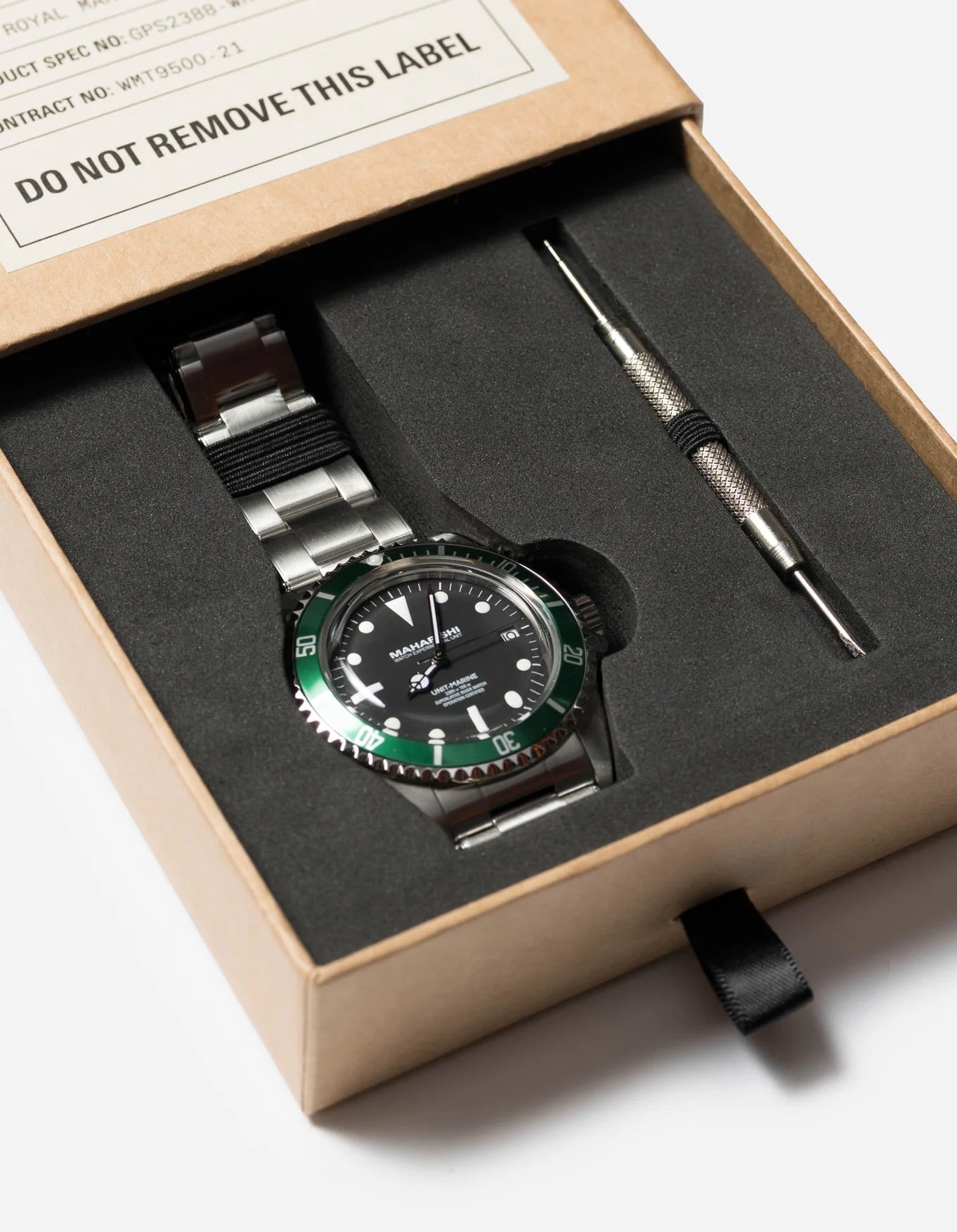 9500 Green Marine Watch - Silver