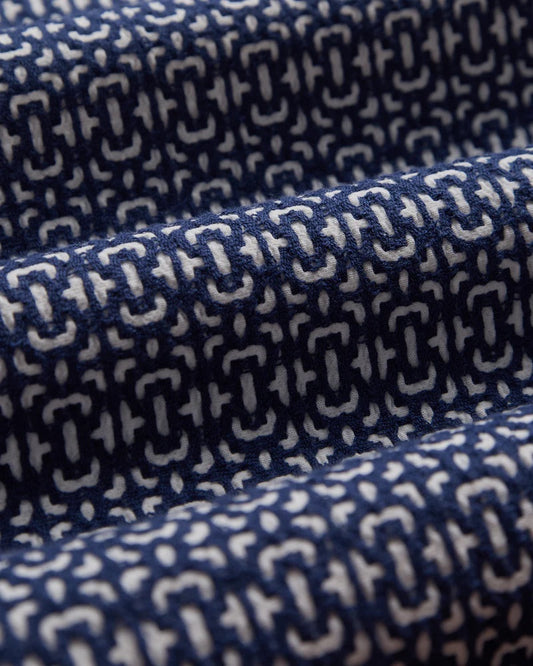 Abstract Tile Shirt - Blue