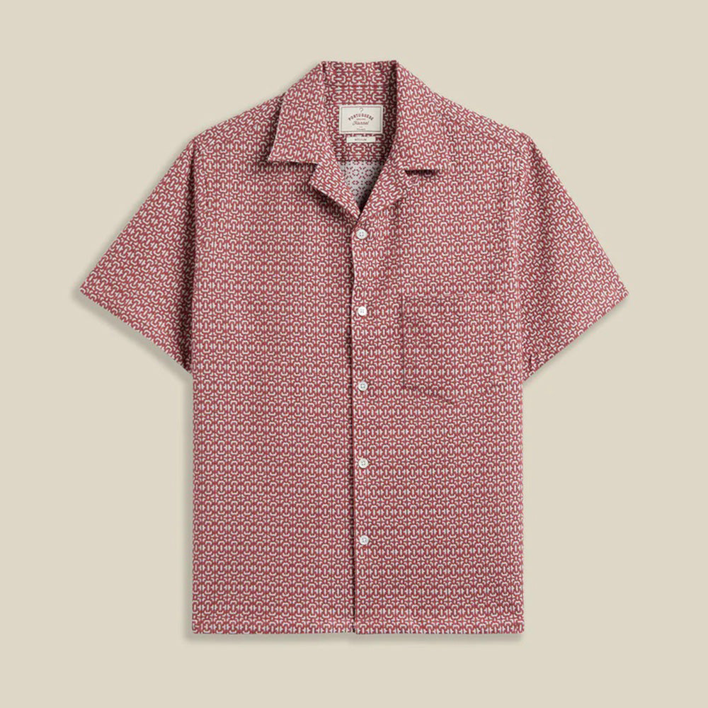 Abstract Tile Shirt - Clay
