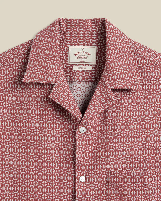 Abstract Tile Shirt - Clay