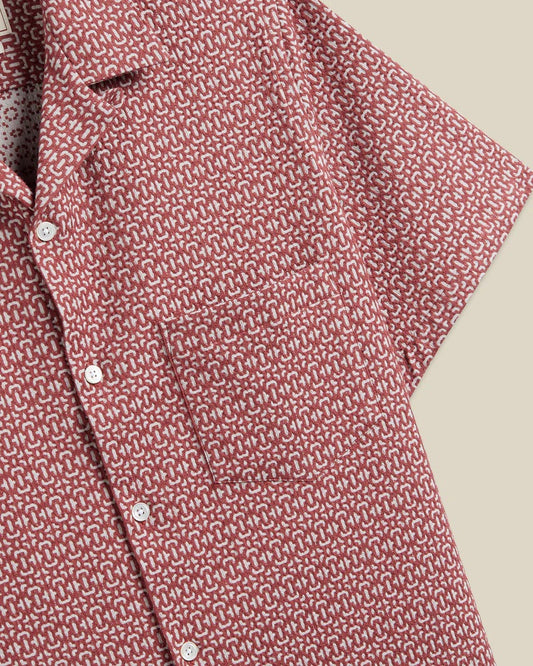 Abstract Tile Shirt - Clay
