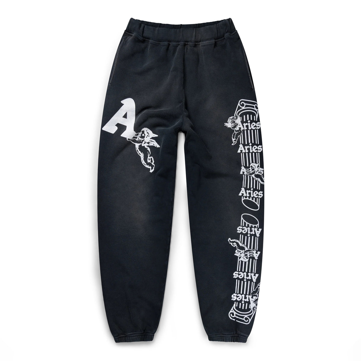 Premium Aged Cherub Column Sweatpant - Black