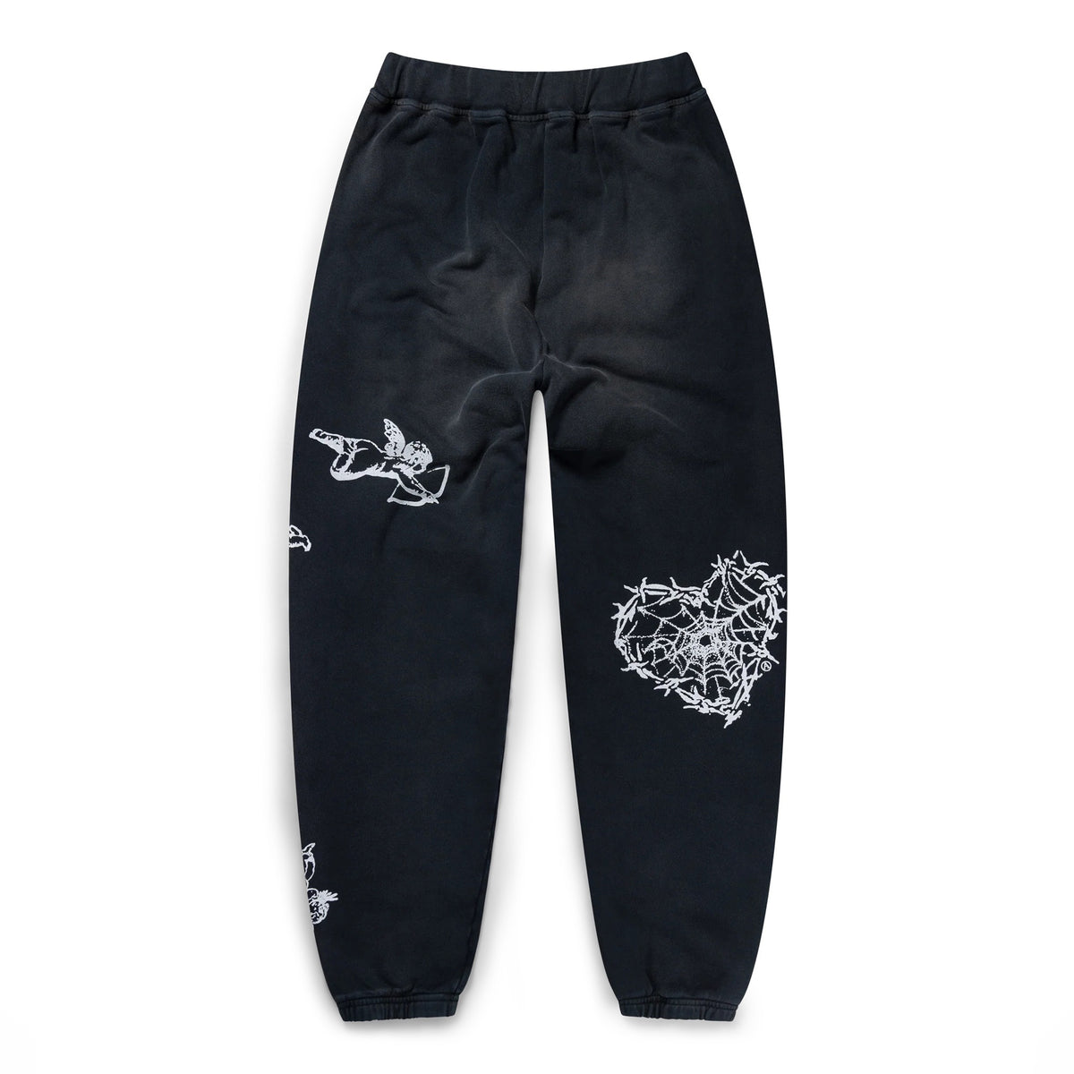 Premium Aged Cherub Column Sweatpant - Black
