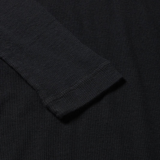 Temple Rib LS Dress - Black
