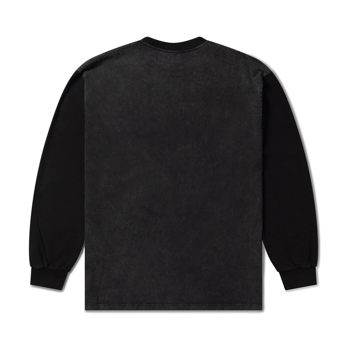 Aged Contrast Temple LS Tee - Black