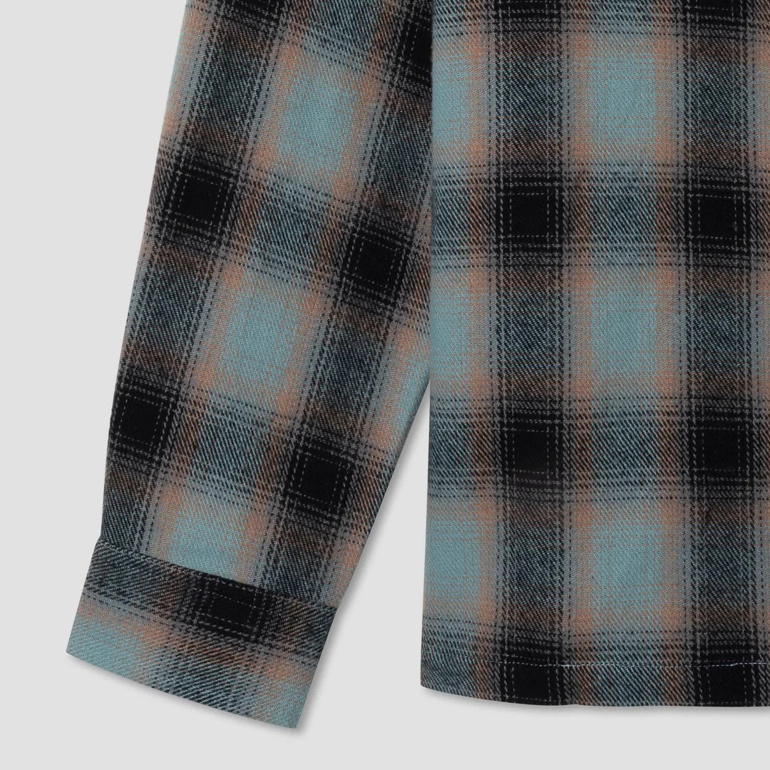 Zip Shirt - Blue / Pink Check