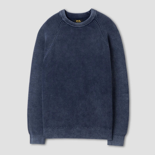 Knitted Sweater - Overdyed Navy