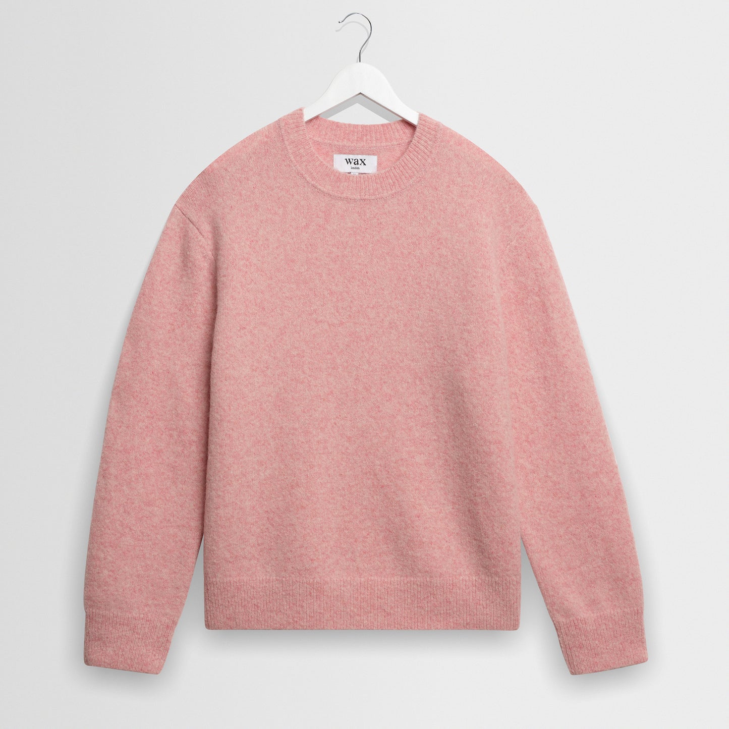 Wilde Crew Fluffy Wool Crewneck - Pale Pink