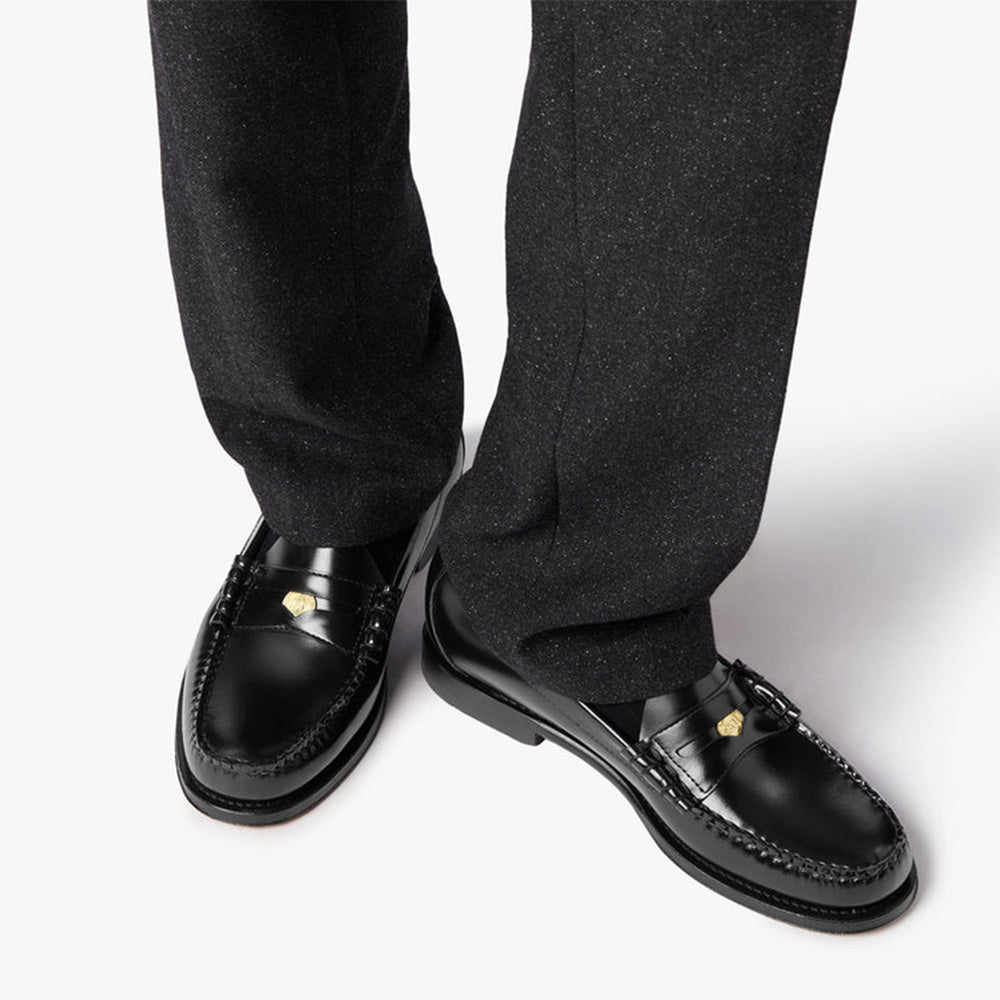 Weejun Anniversary Larson Penny Loafers - Black Leather