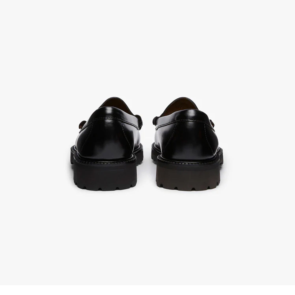 Mens Weejun 90 Larson Penny Loafers - Black Leather