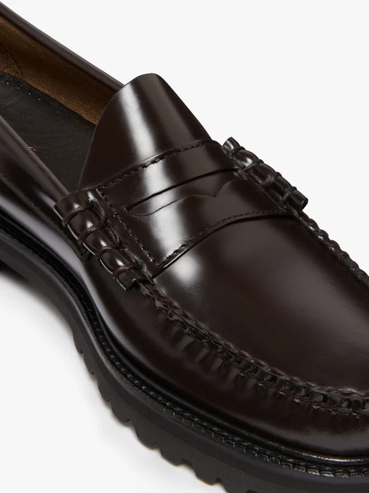 Mens Weejun 90 Larson Penny Loafers - Chocolate Leather