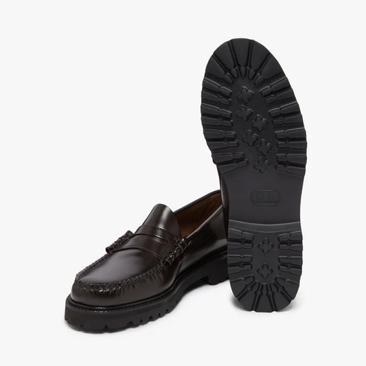 Mens Weejun 90 Larson Penny Loafers - Chocolate Leather
