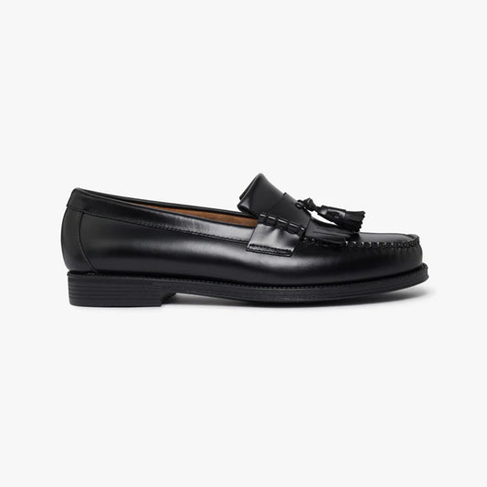 Mens Easy Weejun Layton II Kiltie - Black Leather