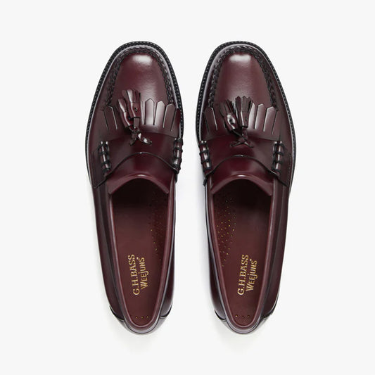Mens Easy Weejun Layton II Kiltie - Wine Leather