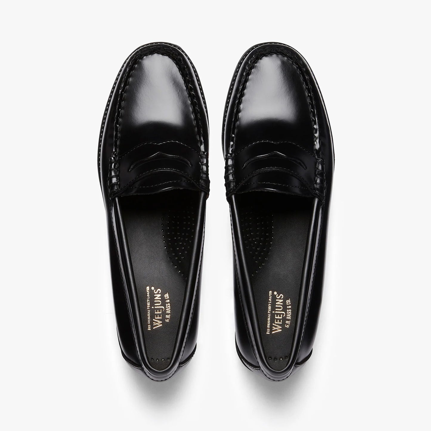 Women's Weejun II Penny Loafers - Black Leather