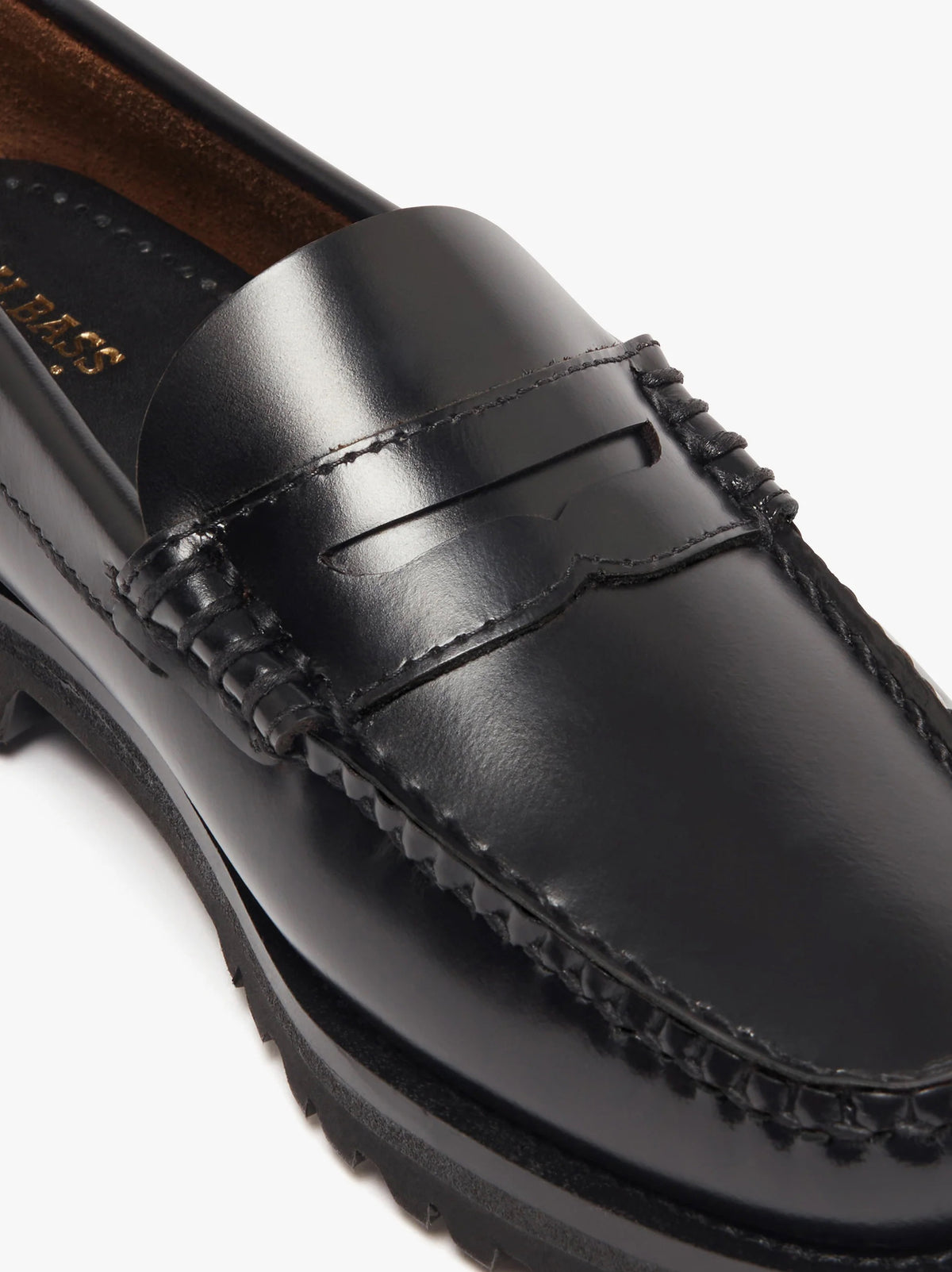 Women's Weejuns® Lug Penny Loafers - Black Leather