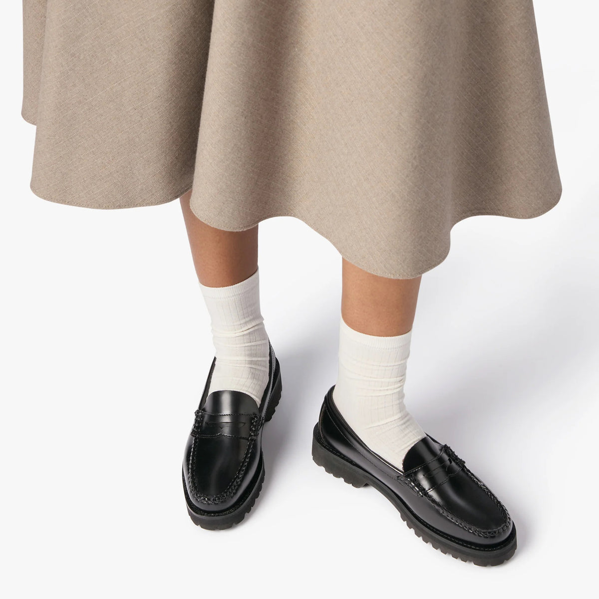 Women's Weejuns® Lug Penny Loafers - Black Leather