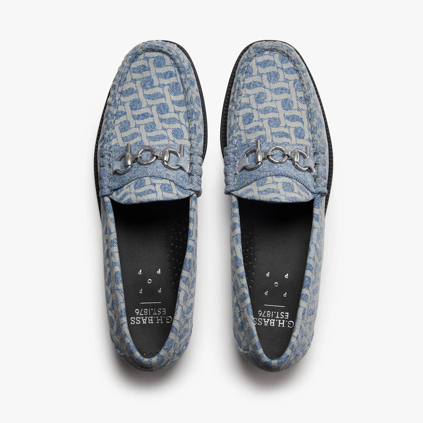 G.H. Bass X POP Trading Company Easy Weejun Lincoln - Light Blue Denim