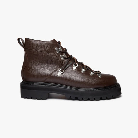 Mason Alpine Boot - Dark Brown Tumbled Leather