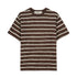 Casey Striped T-Shirt - Coffee