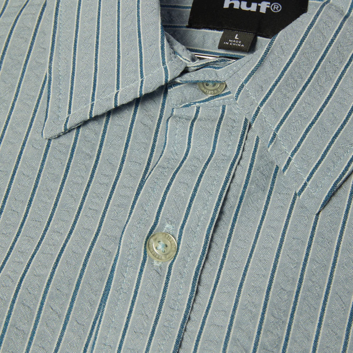 Big Block Striped SS Shirt - Light Blue