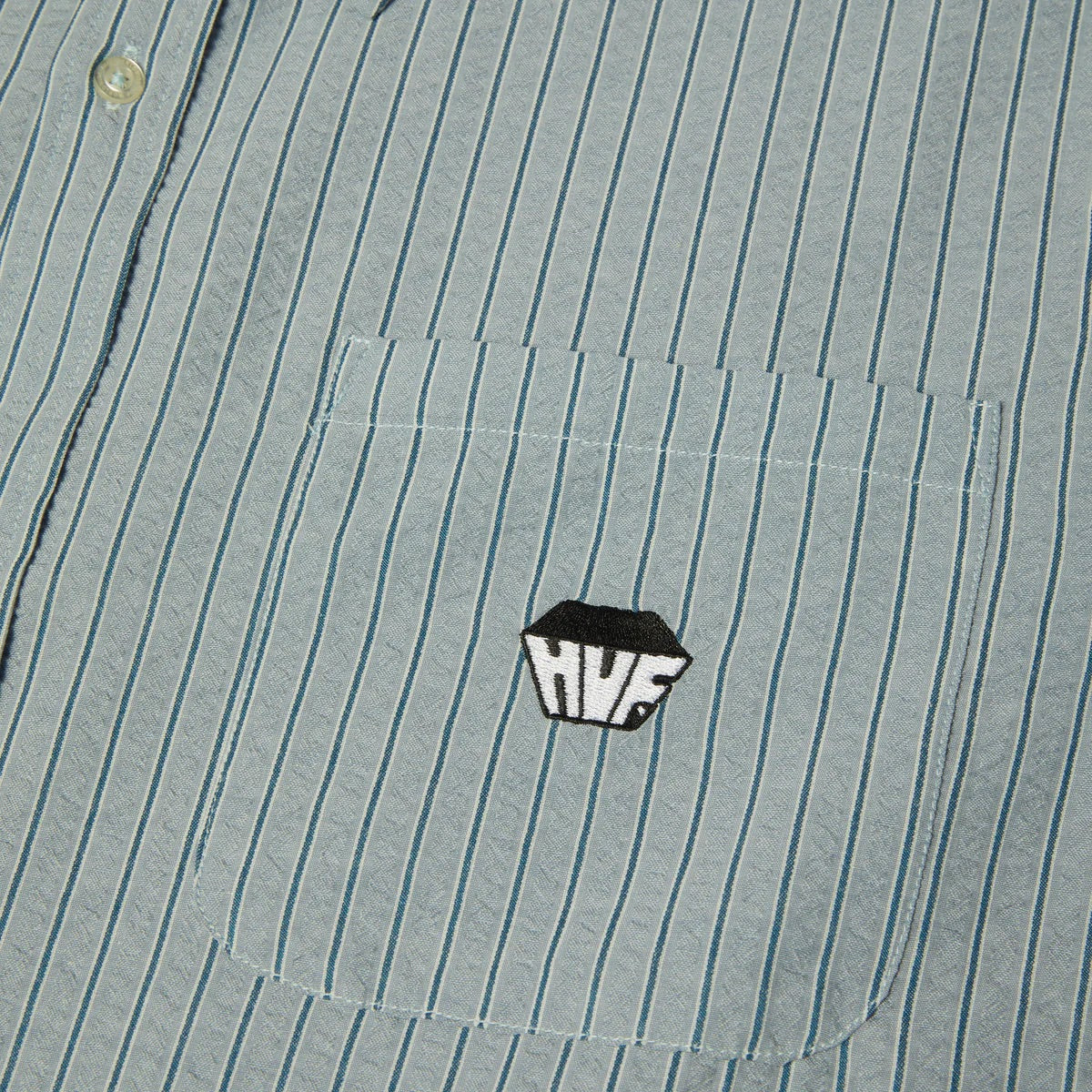 Big Block Striped SS Shirt - Light Blue