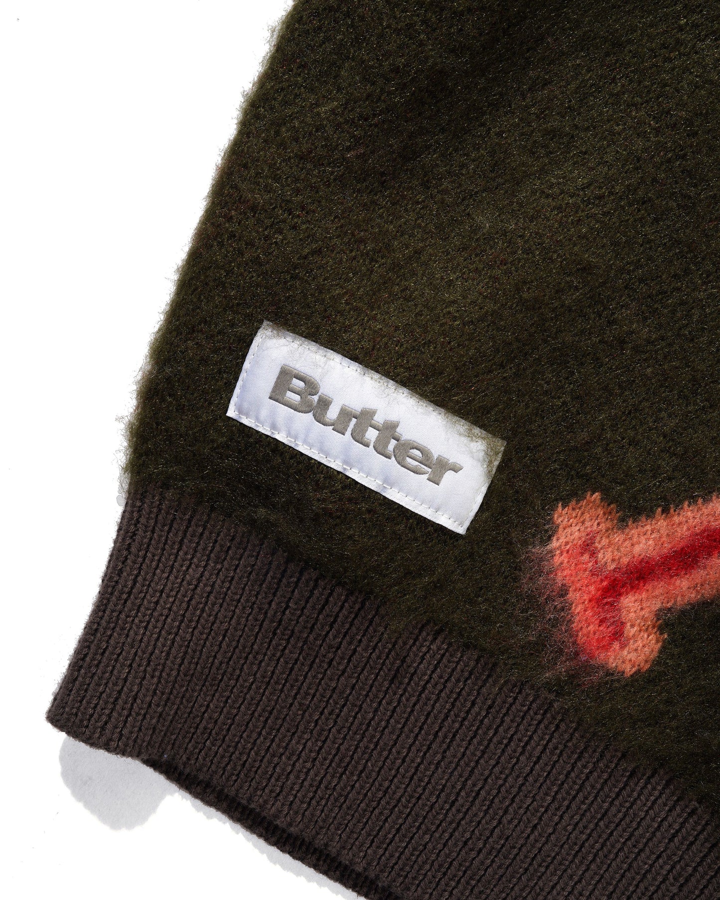 Beetle Zip-Thru Knit Sweater - Olive