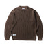 Bleach Knit Sweater - Brown
