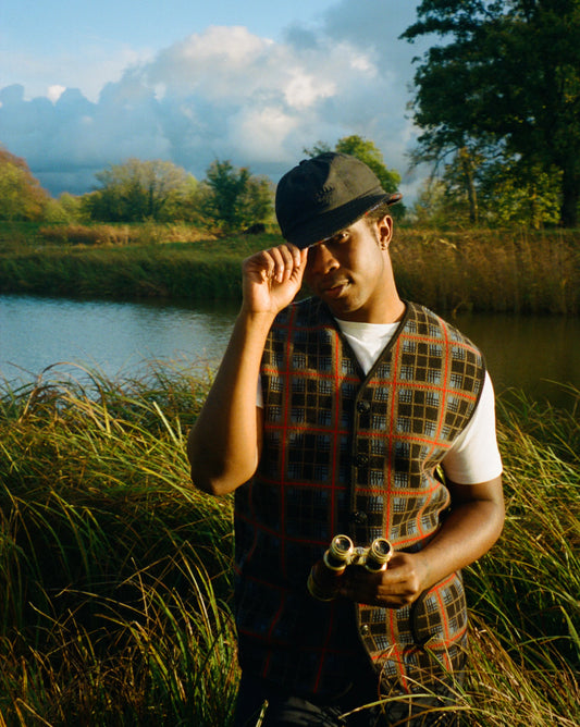 Packham Vest - Blue Tartan