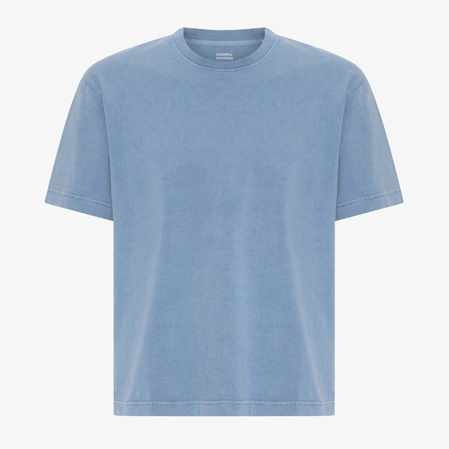 Heavy Organic Boxy Tee - Faded Indigo