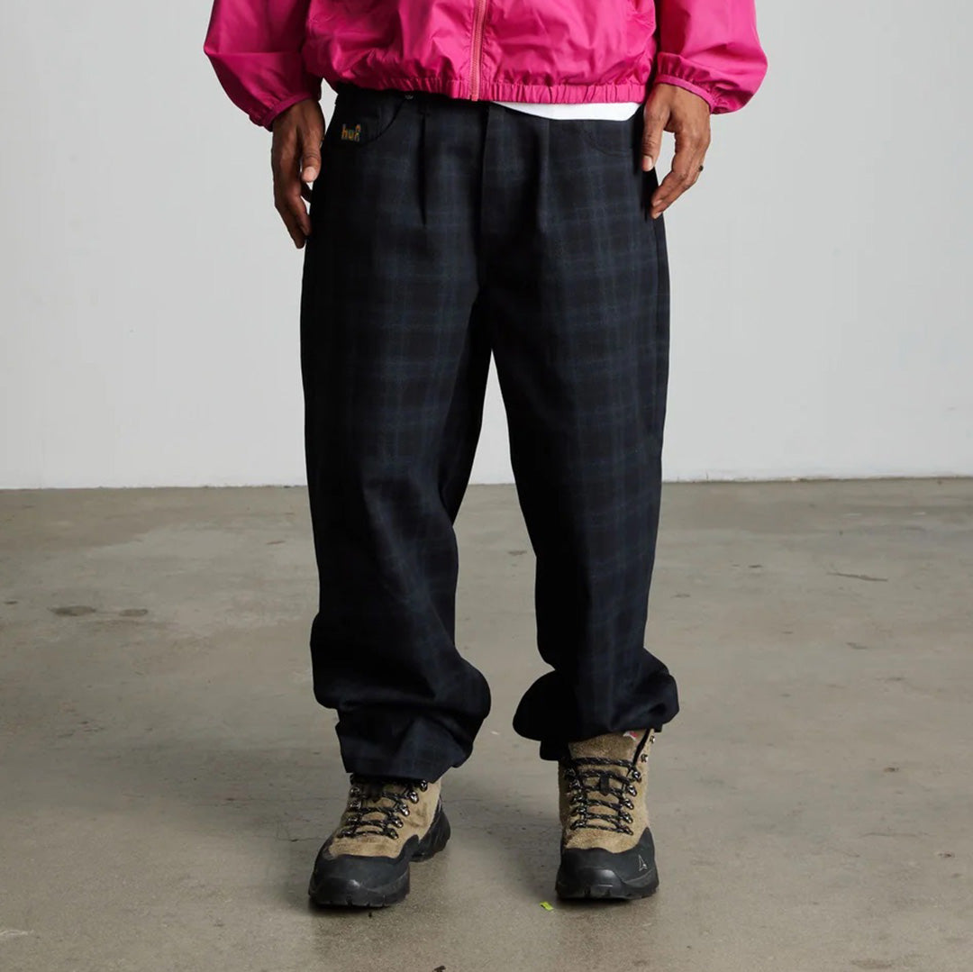 Cromer Plaid Pant - Black